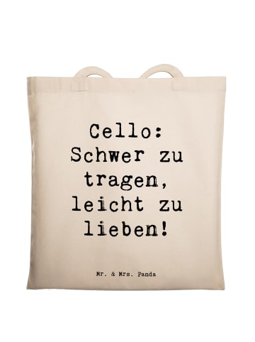 Mr. & Mrs. Panda Stoffbeutel Spruch Zeichenllo Liebe mit Spruch in Creme