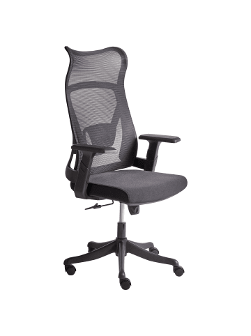 Beliani Bürostuhl BARD in Schwarz - (W) 50 x (H) 113 x (L) 66 cm