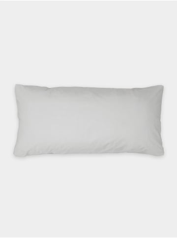Erlich Textil  Michel Kopfkissenbezug aus Bio-Baumwolle-Leinen Mix - Umschlagfaltung in hellgrau