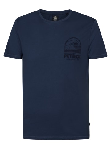 Petrol Industries T-Shirt mit Rückenaufdruck Drifter in Blau