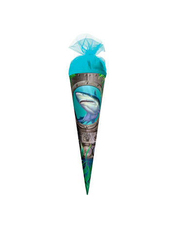 ROTH Geschenk-Schultüte klein Hai 50 cm in Grün