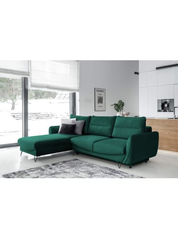MF Design Sonic Recamiere Links in Flaschengrün -  (L) 276 x (B) 276 x (H) 100 cm