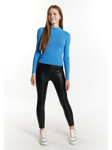 myMo Strick Pullover in Himmelblau