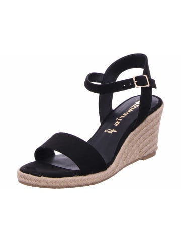 Tamaris Keilsandalette in schwarz
