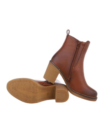 Ital-Design Stiefelette in Camel