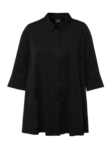 Ulla Popken Hemdbluse in schwarz