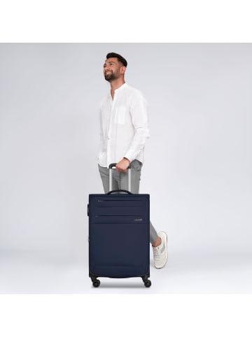 Worldpack Chicago 4 Rollen Trolley M 67 cm mit Dehnfalte dark-blue