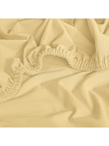 REDBEST Single-Jersey Spannbettlaken Denver in hellgelb