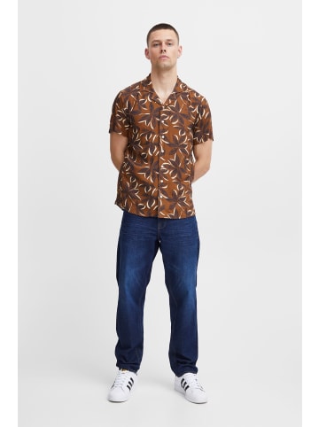 BLEND Kurzarmhemd BHShirt in Braun