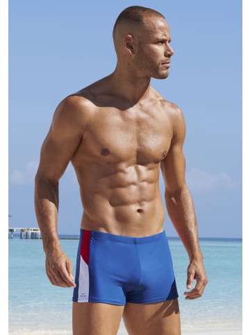 H.I.S Boxer-Badehose in blau-rot