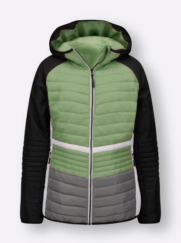 WITT WEIDEN Steppjacke in schwarz-eucalyptus