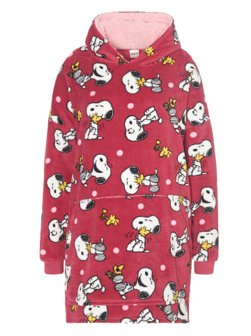 Snoopy The Peanuts Snoopy Oversize Cozy Hoodie Übergroße Kuschelpullover in rot
