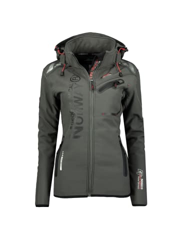 Geographical Norway Softshelljacken in Grau/Schwarz