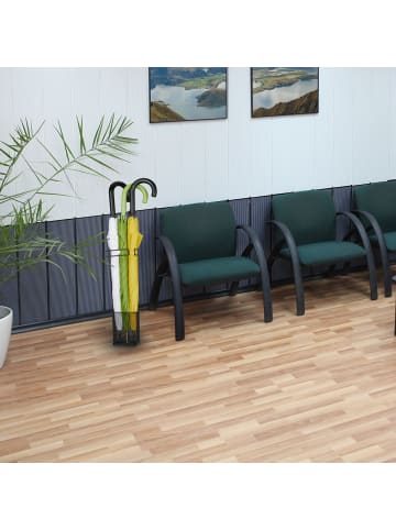 relaxdays Regenschirmständer in Schwarz - (B)13,5 x (H)52,5 x (T)13,5 cm