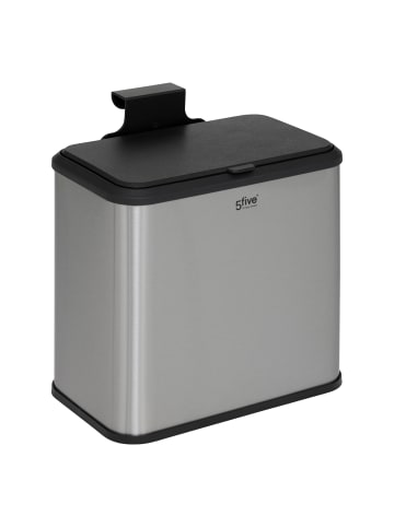 5five Simply Smart Bio-Abfalleimer in silbern