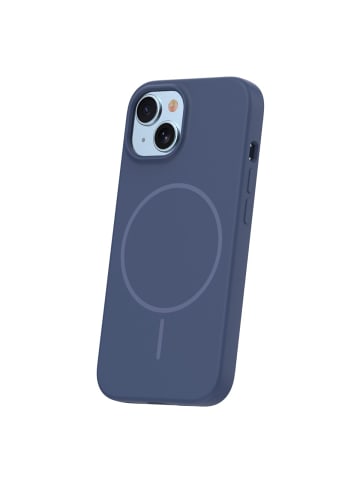 COFI 1453 TFO Silicone Thin Mag kompatibel mit Apple iPhone 14 Dunkelblau in Dunkelblau
