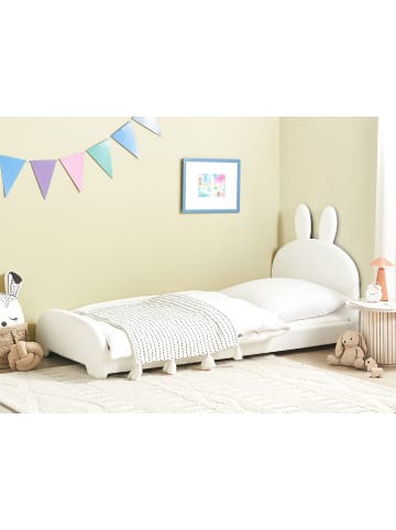 Beliani 2-tlg Einzelbett PERROS in Weiß