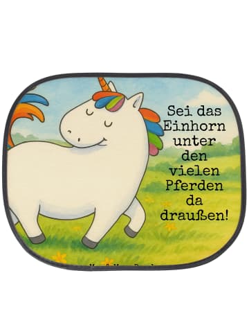 Mr. & Mrs. Panda Auto Sonnenschutz Einhorn Stolzieren Design mit... in Weiß