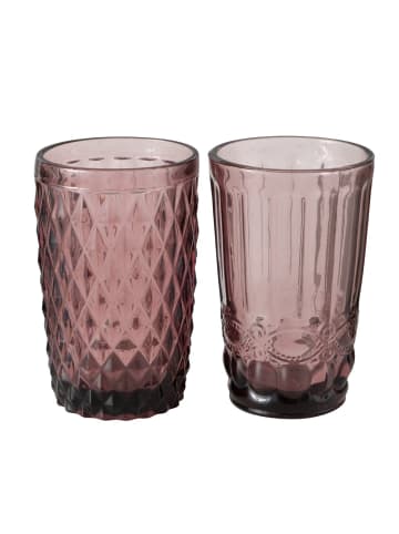 Boltze Trinkglas Aurora 2er Set in rosa