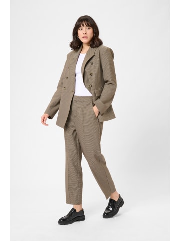 Kaffe Hose KAelyah Classic fit in Beige / Black Petit Houndstoot