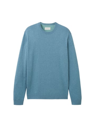 Tom Tailor Pullover BASIC CREWNECK KNIT in Blau