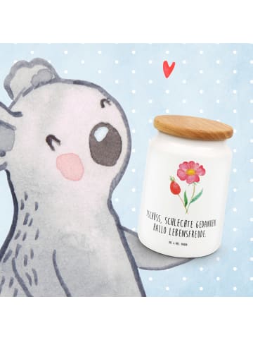 Mr. & Mrs. Panda Vorratsdose Blume HageRundunge mit Spruch in Weiß
