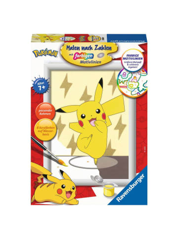 Ravensburger Malprodukte Pikachu Malen nach Zahlen Kinder 7-99 Jahre in bunt