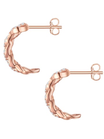 Glanzstücke München Creolen Sterling Silber Zirkonia in roségold
