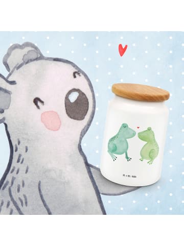 Mr. & Mrs. Panda Teedose Frosch Liebe ohne Spruch in Weiß