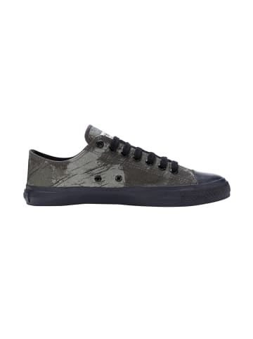 ethletic Canvas Sneaker Black Cap Lo Cut in dove camo olive jet black