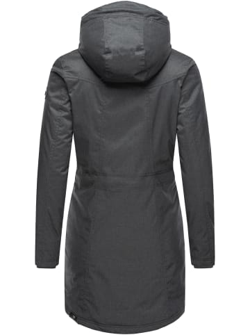 ragwear Wintermantel Elsie Melange in Black