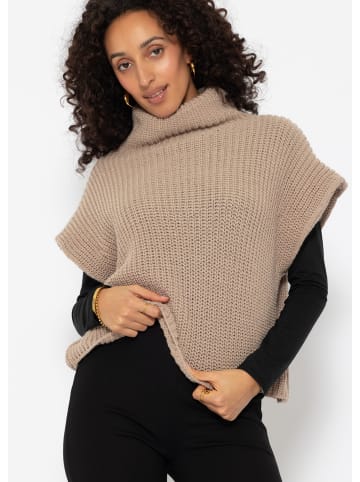 SASSYCLASSY Pullunder mit Turtleneck in Beige