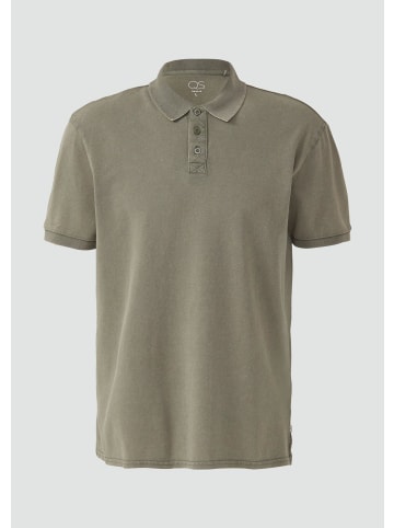 QS Polo-Shirt in 7380_olivgrün