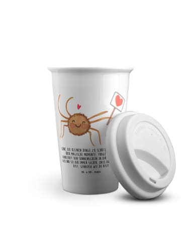 Mr. & Mrs. Panda Thermobecher Spinne Agathe Motivation mit Spruch in Weiß