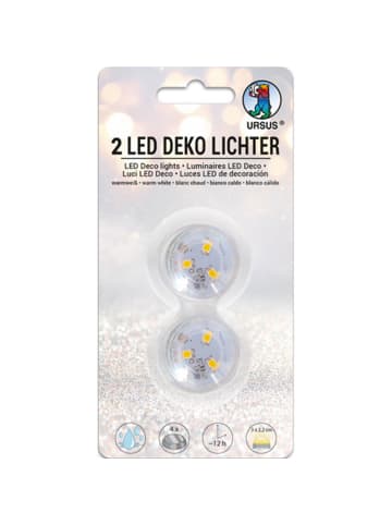 URSUS Led Deko Licht, 2er Set, Warmweiß - ab 3 Jahren