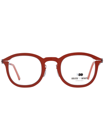 Greater Than Infinity Herren Optische Fassungen Rund Orange