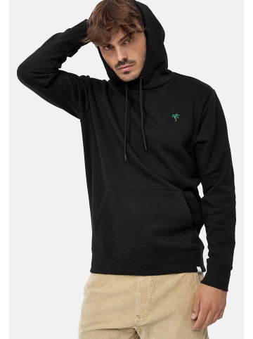 Mikon Hoodie Palme in Schwarz