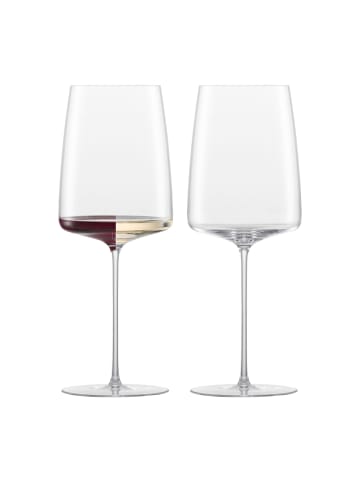 Zwiesel Glas 2er Set Weingläser kraftvoll & würzig Simplify 689 ml in transparent