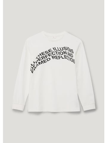 s.Oliver T-Shirt langarm in Creme-weiß