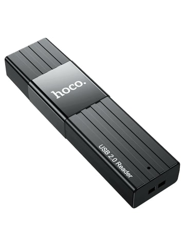 HOCO HOCO 2in1 USB A 3.0 HB20 Speicherkartenleser 2 TB in Schwarz 5 Gbit/s in Schwarz