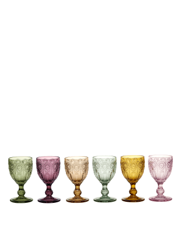 Chic Antique Saint-Émilion Weingläser mit Muster 6er in diverse