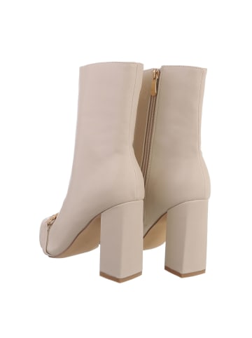 Ital-Design Stiefelette in Beige