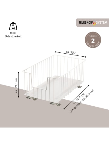 bremermann Schrank-Korbauszug ca. 30 x 23 x 50,5 cm (B/H/T)