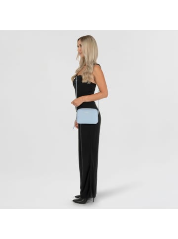 Lancaster Dune Umhängetasche Leder 20 cm in bleufume