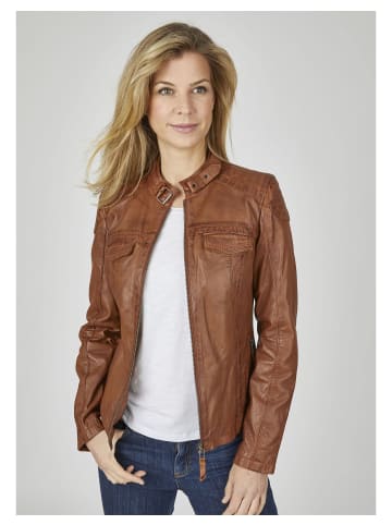 7eleven Lederjacke Mila in cognac