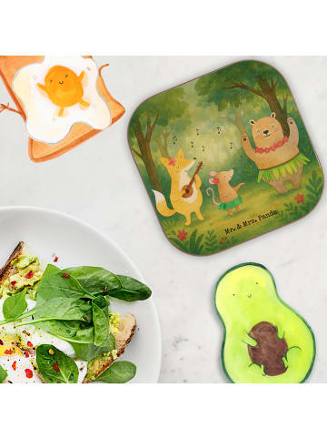 Mr. & Mrs. Panda Holzuntersetzer Waldtiere Aloha Design ohne Spruch in Weiß