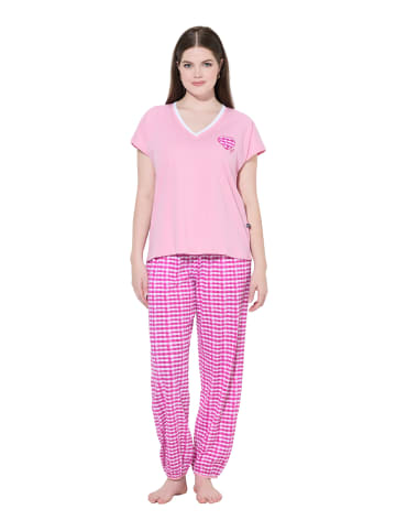 Ulla Popken Pyjama in rosa