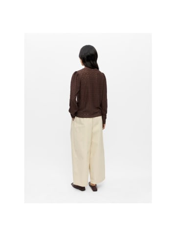Object Langarmshirt in seal brown
