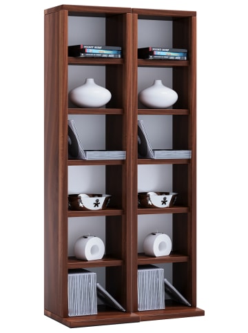 VCM  Holz CD DVD Stand Regal Schrank  Milano in Kern-Nussbaum