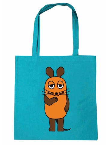 Logoshirt Schultertasche Die Sendung mit der Maus - Maus in türkis